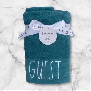 Teal Guest Hand Towels (2)